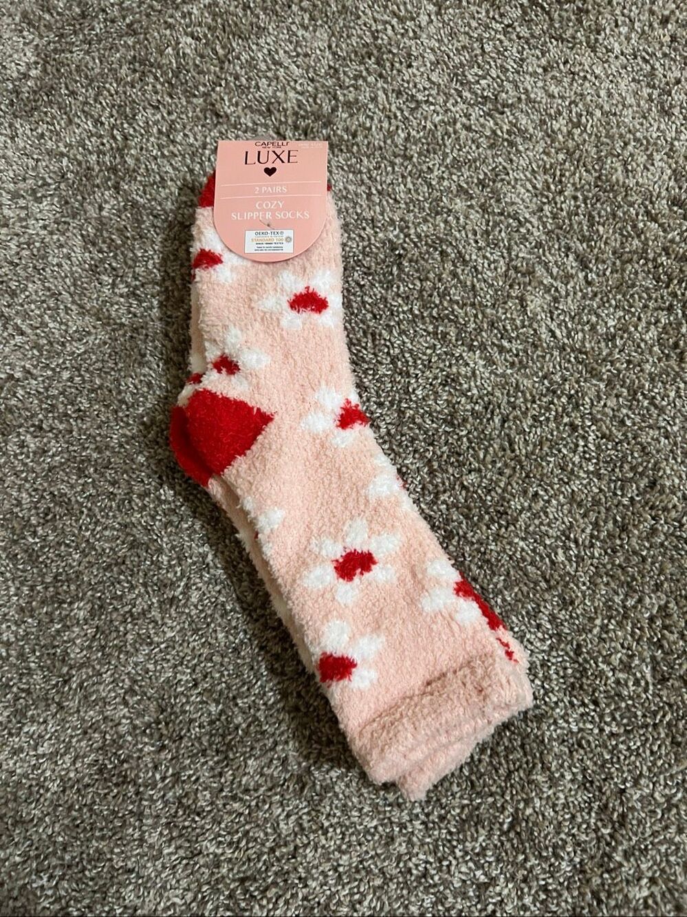 Capelli Luxe Cozy Slipper Socks Womans New